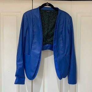 Ark & Co Boutique Cropped Vegan Leather Jacket